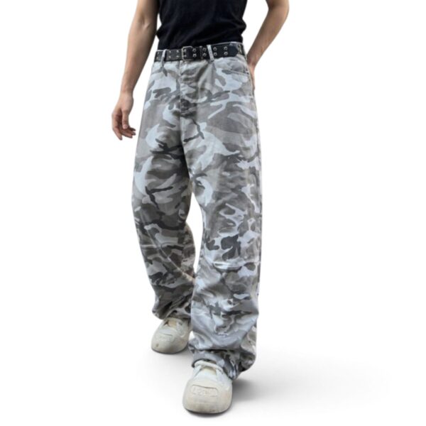 Pantalón Baggy Camuflado Gris Extreme