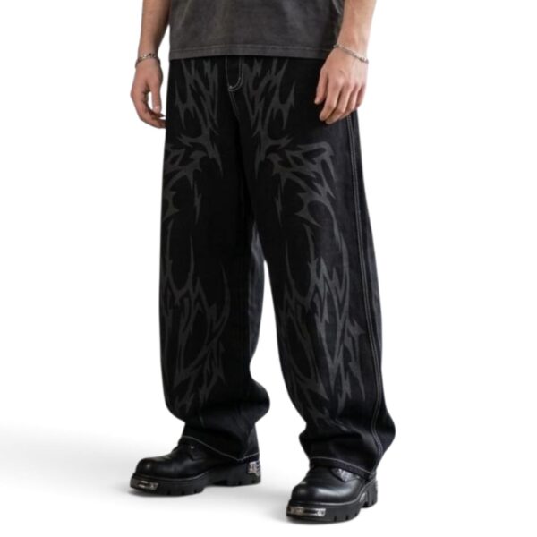 Pantalón negro Baggy Tribal